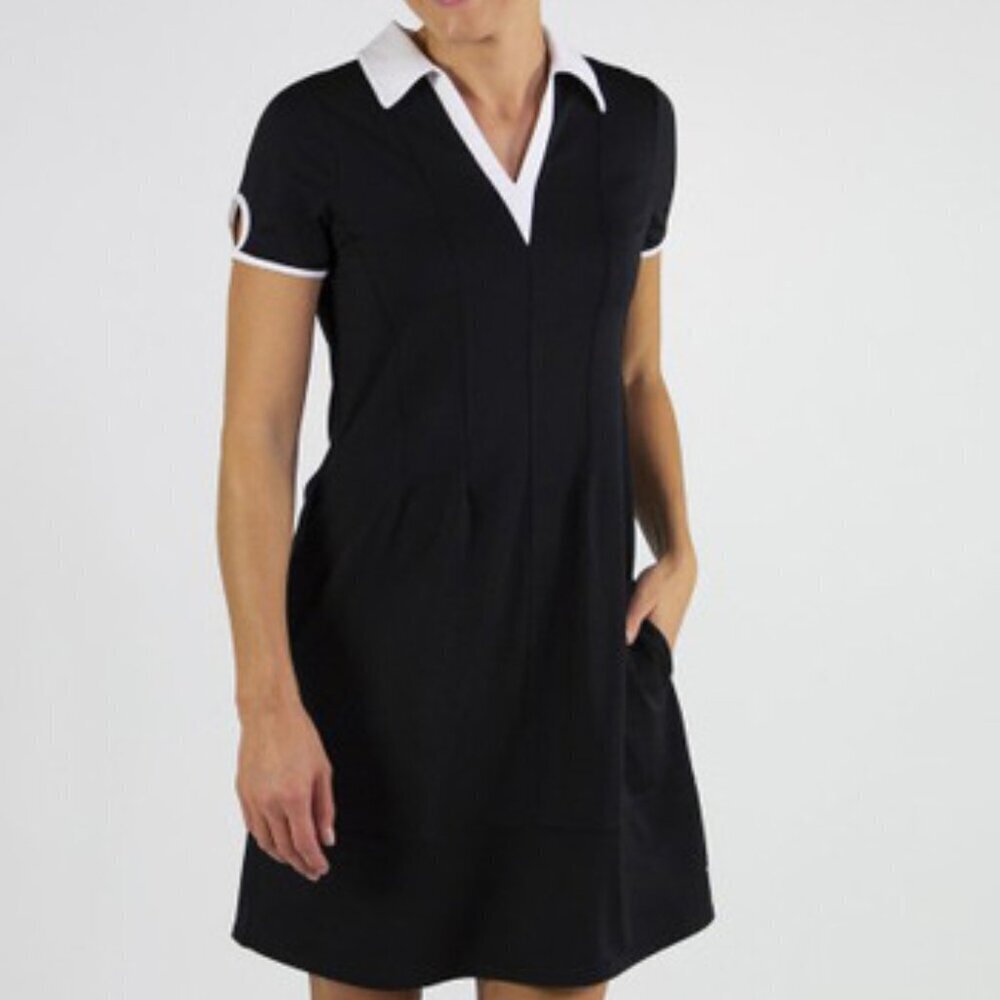 Jofit Prosecco Women's Short Sleeve Keyhole Golf Dress S